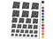New Mexico State with Text Swirls Temporary Tattoo Water Resistant Fake Body Art Set Collection